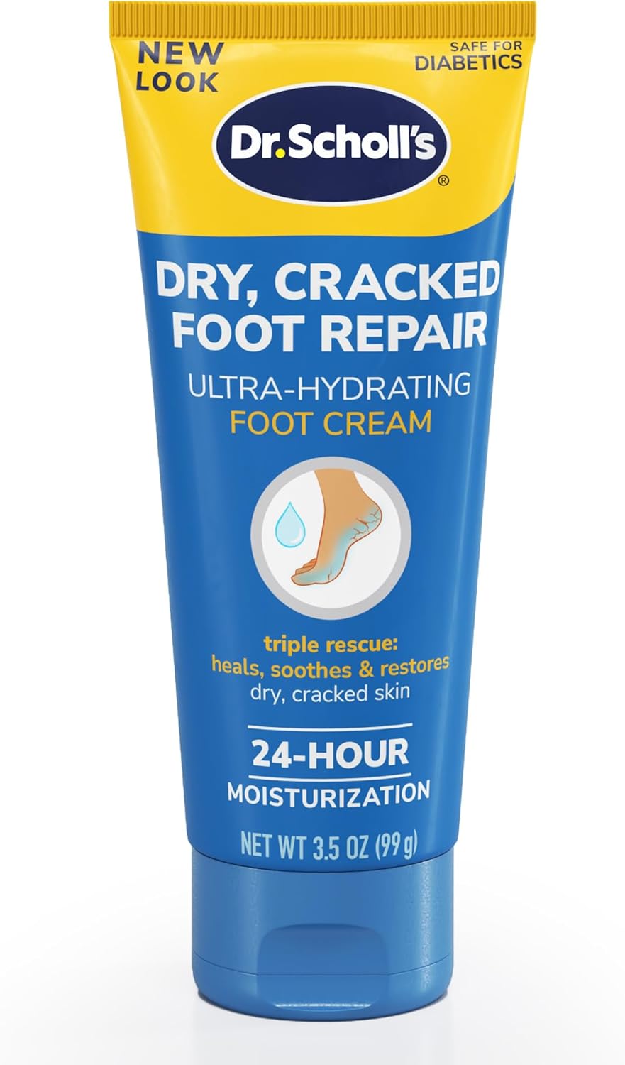 Dr. Scholl's Dry, Cracked Foot Repair Ultra-Hydrating Foot Cream Moisturizer - 3.5 oz Dr. Scholl's