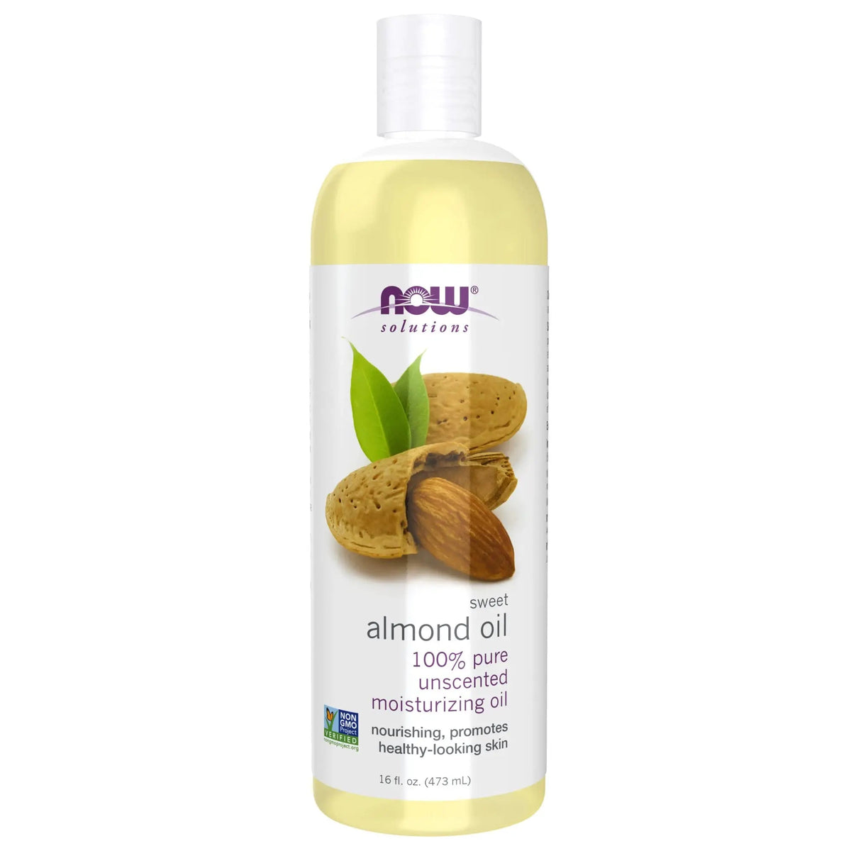 Now Solutions 100% Pure Sweet Almond Moisturizing Oil 118ml NOW
