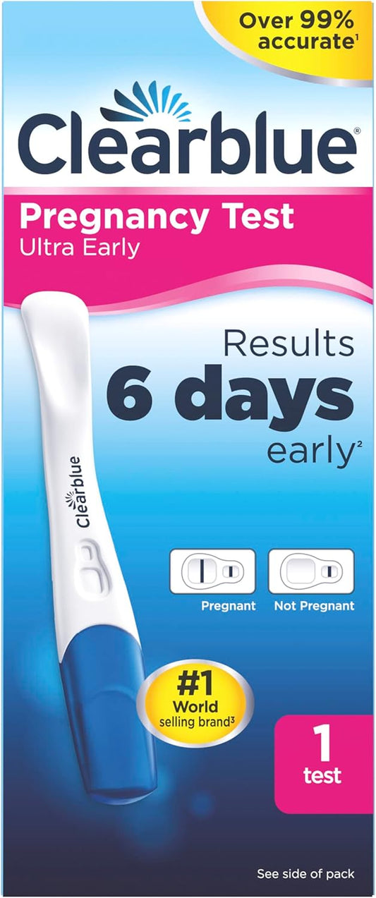 Clear Blue Ultra Early Pregnancy Test Kit 1's Clear Blue