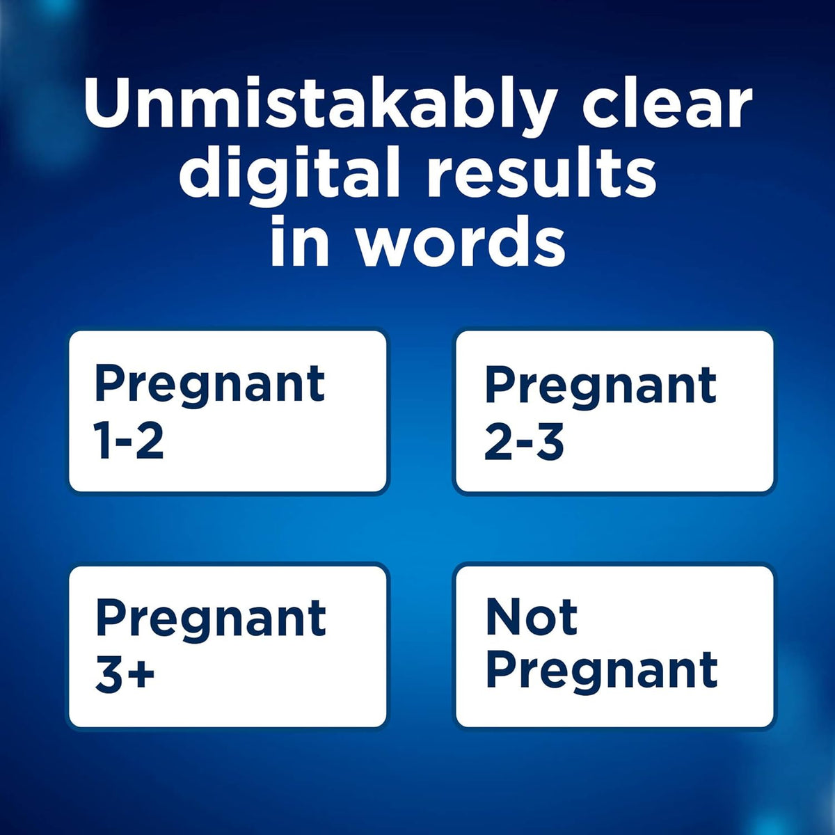 Clear Blue Digital Pregnancy Test Kit With Conception Indicator Clear Blue