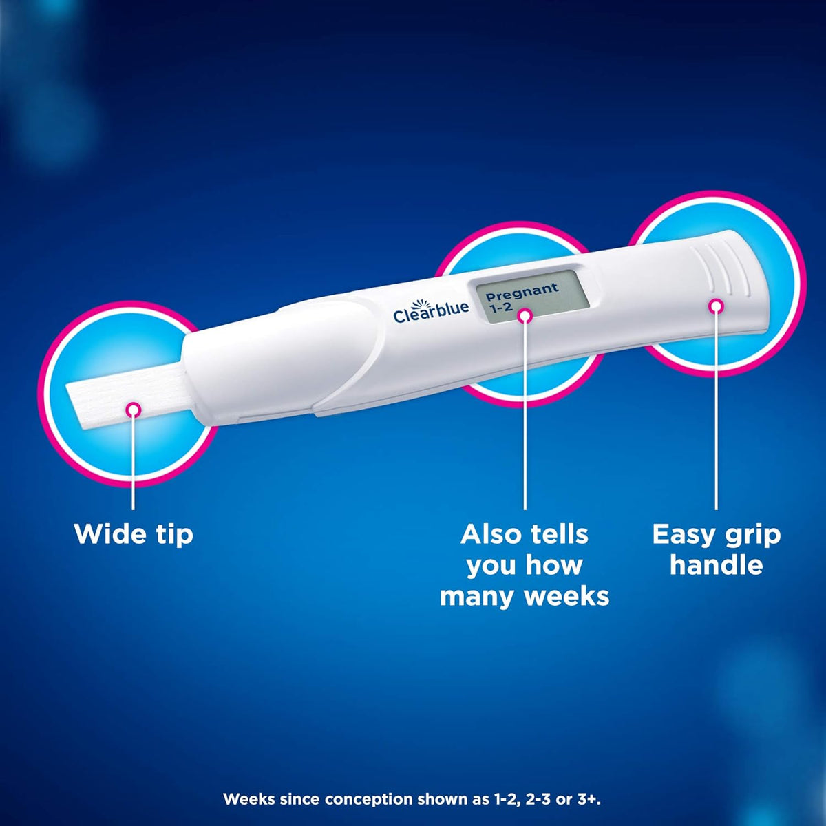 Clear Blue Digital Pregnancy Test Kit With Conception Indicator Clear Blue
