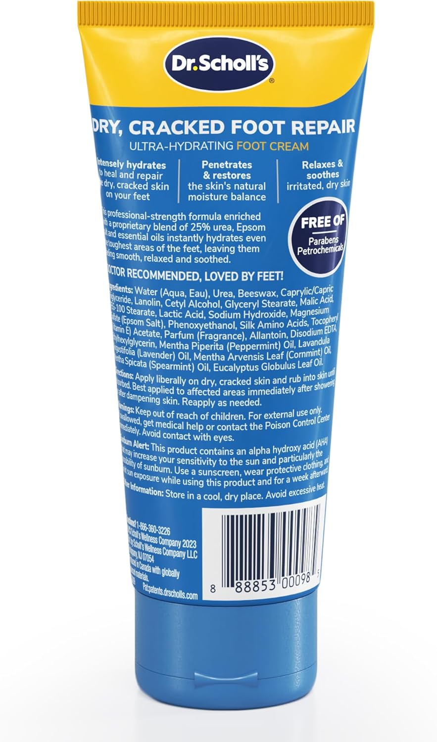 Dr. Scholl's Dry, Cracked Foot Repair Ultra-Hydrating Foot Cream Moisturizer - 3.5 oz Dr. Scholl's