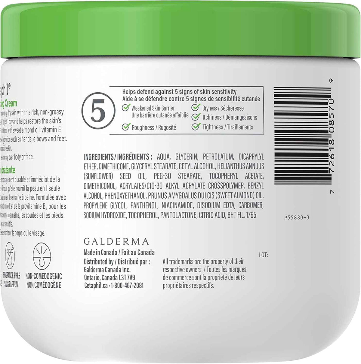 Cetaphil moisturizing cream face & body – 453g