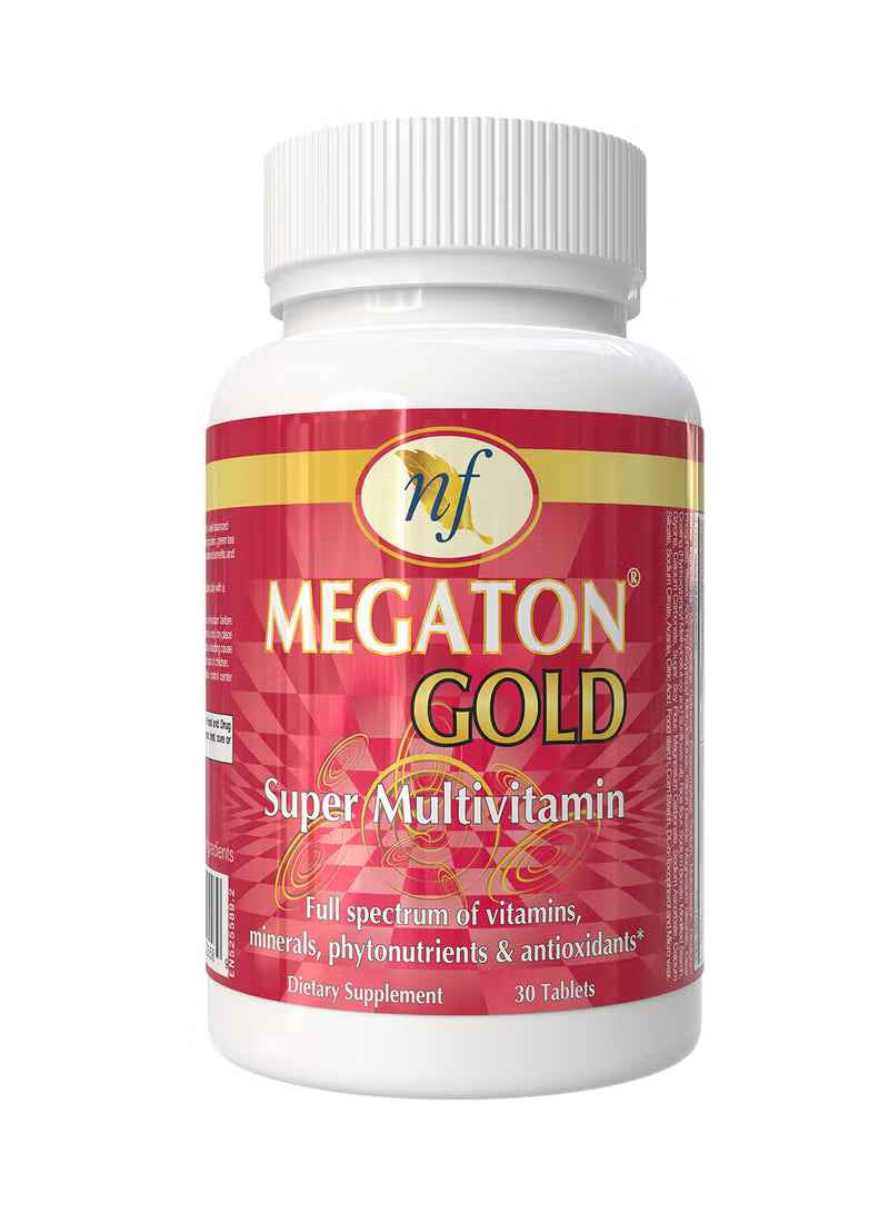Megaton Gold Super Multivitamin 30 Tablets Full spectrum of vitamins, Minerals, Phytonutrients & Antioxidants