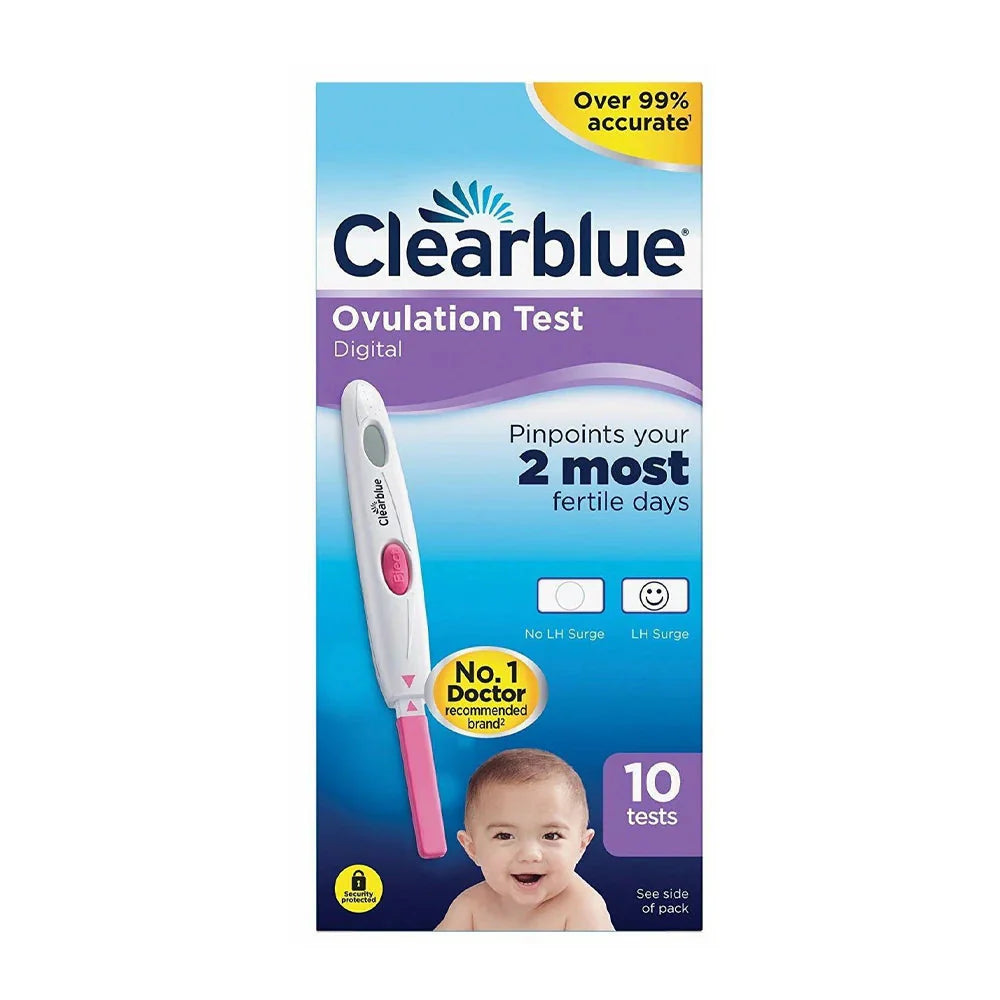 Clear Blue Digital Ovulation Tests Kit, Pack of 10's ClearBlue