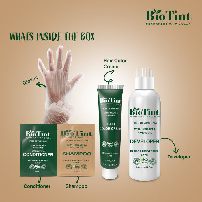 BioTint Permanent Hair Color - 5.3 Light Golden Brown BioTint