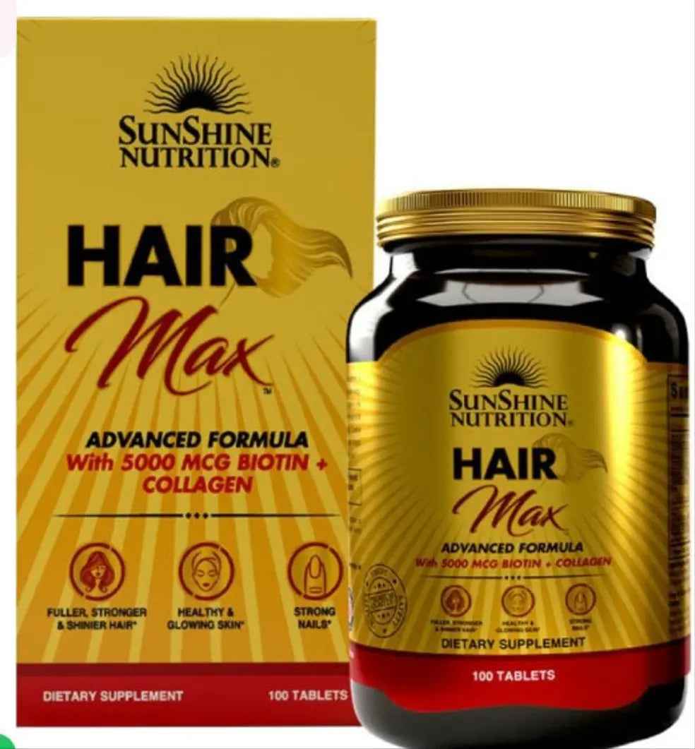 Sunshine Nutrition Hair Max - 100 Tablets