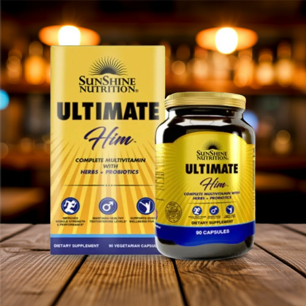 SUNSHINE NUTRITION ULTIMATE HIM VEG CAP 90s Sunshine Nutrition