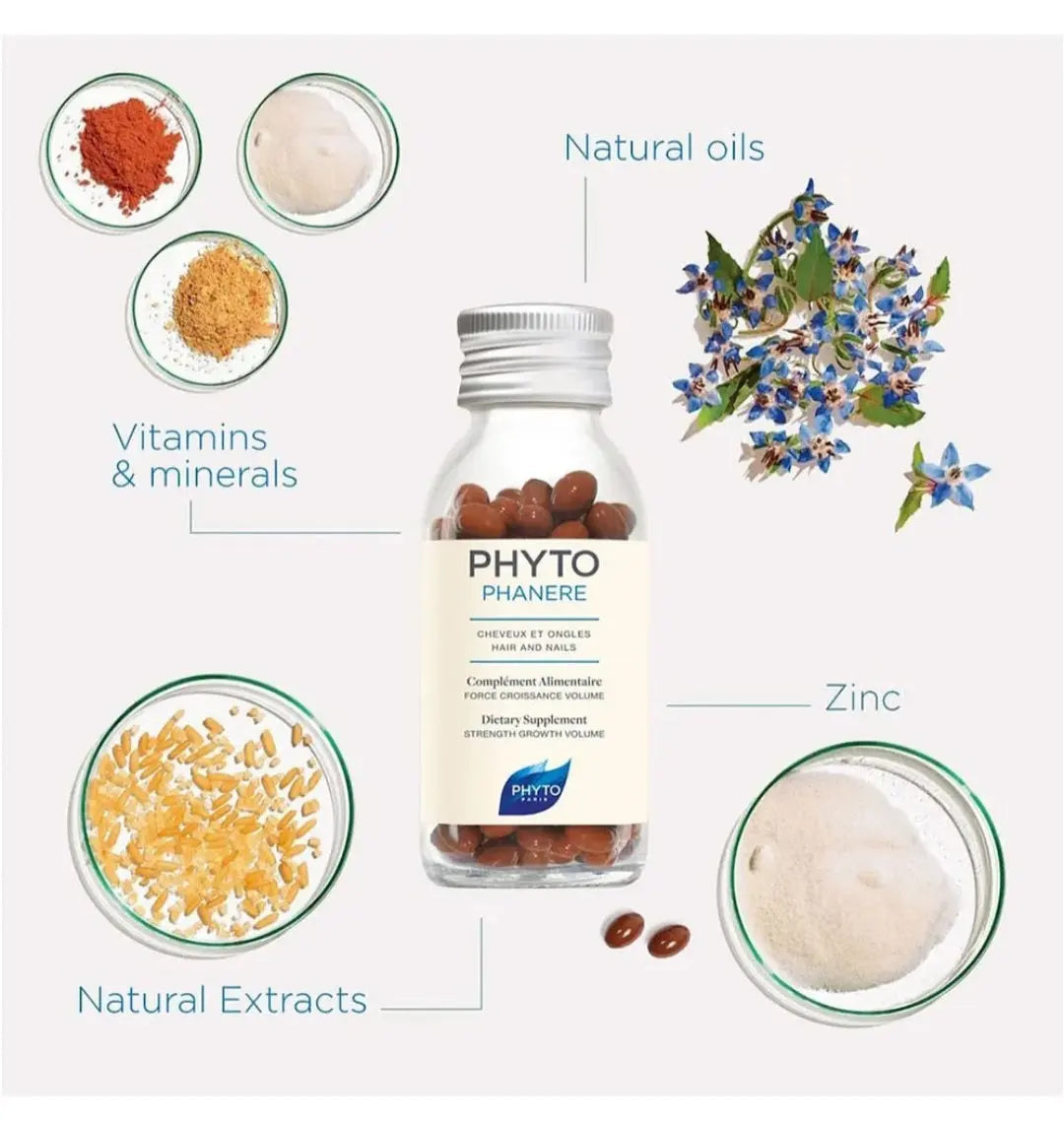 Phyto Phytophanere Hair & Nail Supplement Capsules, Pack of 120's Phyto