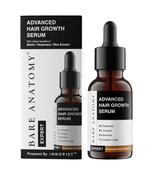 Advanced Hair Growth Serum for Women & Men | 30mL Bare anatomy
