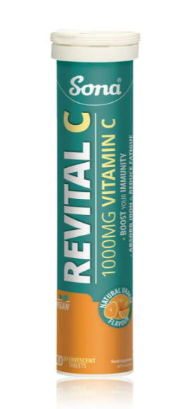 Sona Revital C 1000 mg Effervescent – 20 Tablets sona