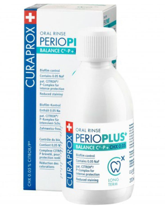 Curaprox Perio Plus+ Balance Mouthwash 0.05% CHX