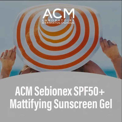 Acm sebionex spf50+ mattifying sunscreen gel 40ml