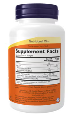 Now Super Primrose 1300mg Softgel For Women's Health, Pack of 60's NOW