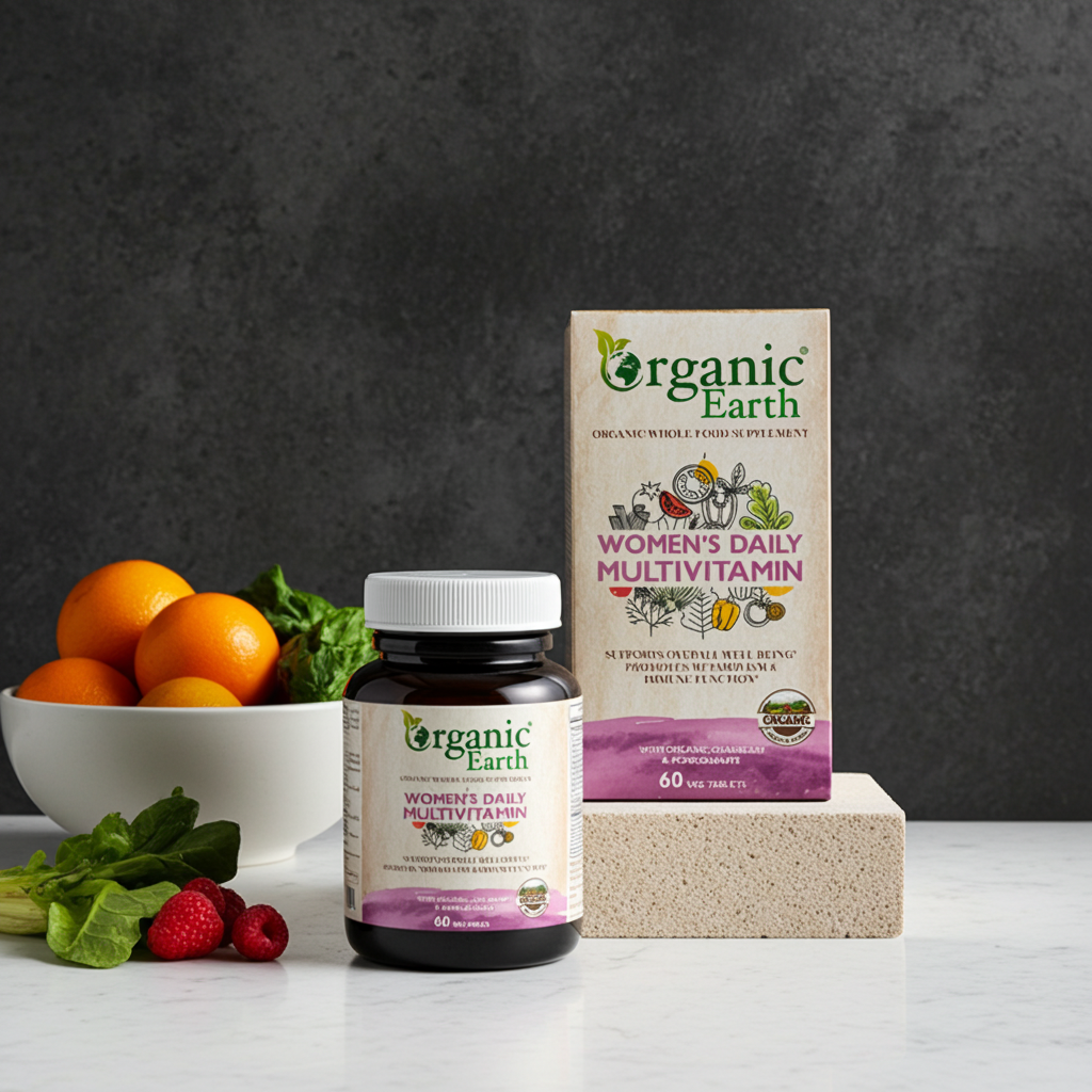 Organic Earth Women's Daily Multivitamin 60 Tablets
