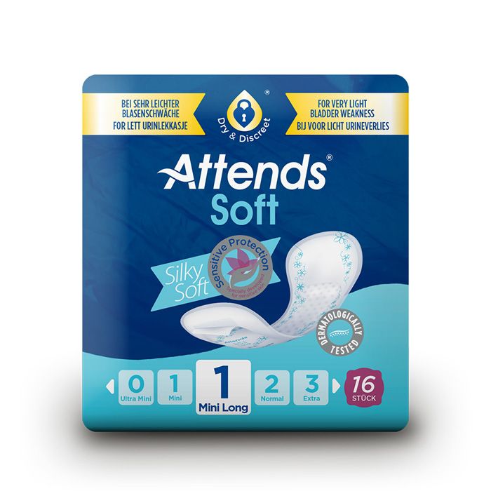 Attends Soft 1 Mini Long 16's Attends
