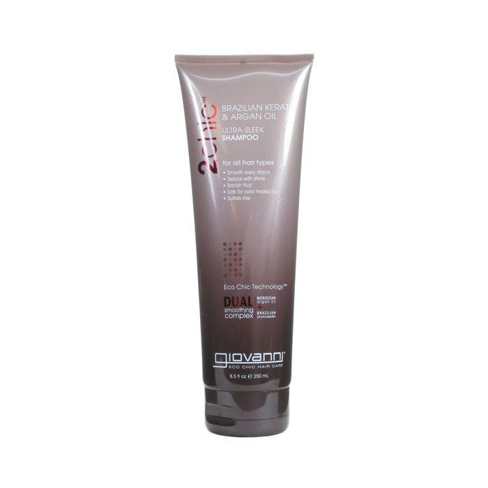 Giovanni 2Chic Keratin & Argan Ultra Sleek Shampoo - 250ml Giovanni