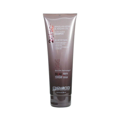 Giovanni 2Chic Keratin & Argan Ultra Sleek Shampoo - 250ml Giovanni