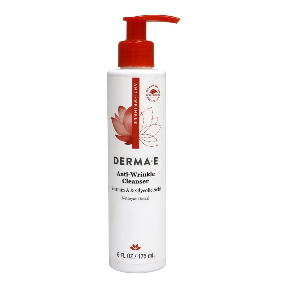 Derma E Anti-Wrinkle Vitamin A Glycolic Cleanser 175 mL Derma E