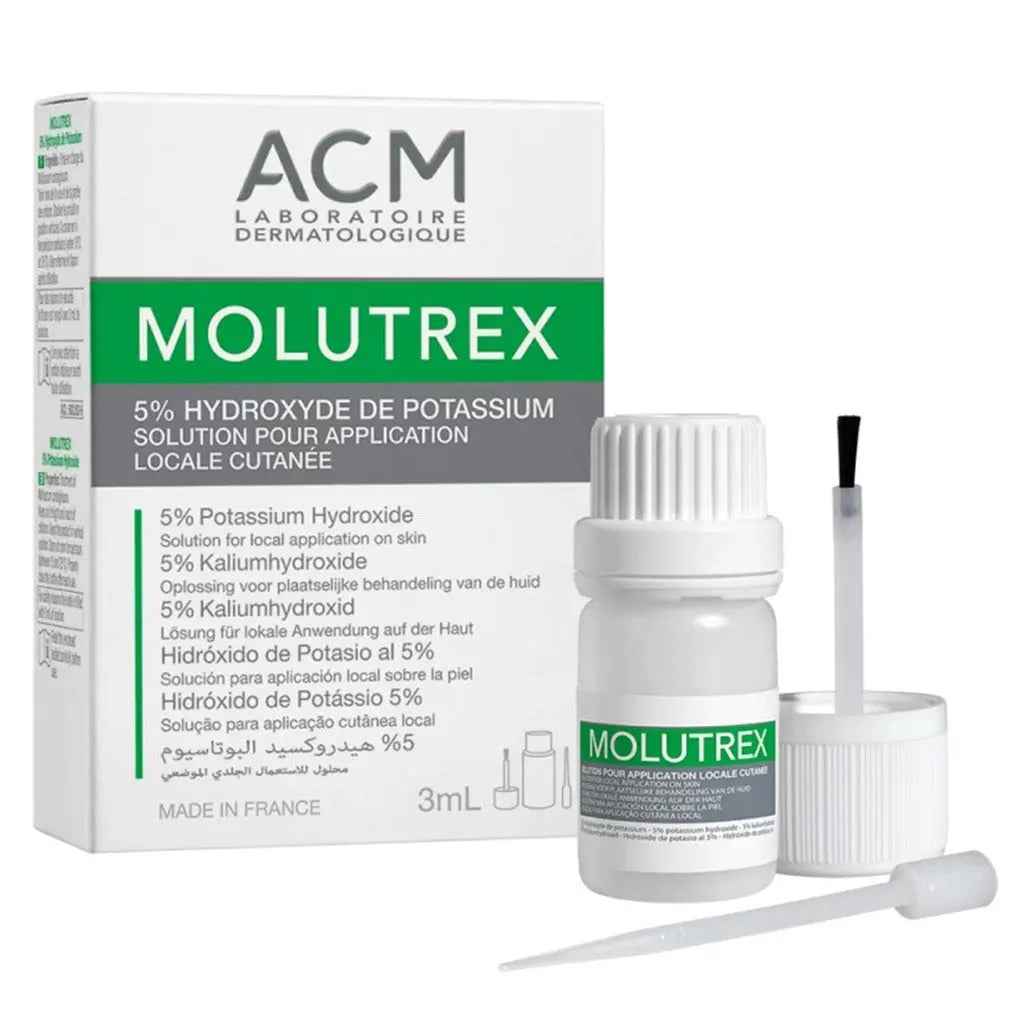 Acm molutrex 5% potassium hydroxide topical solution 3ml