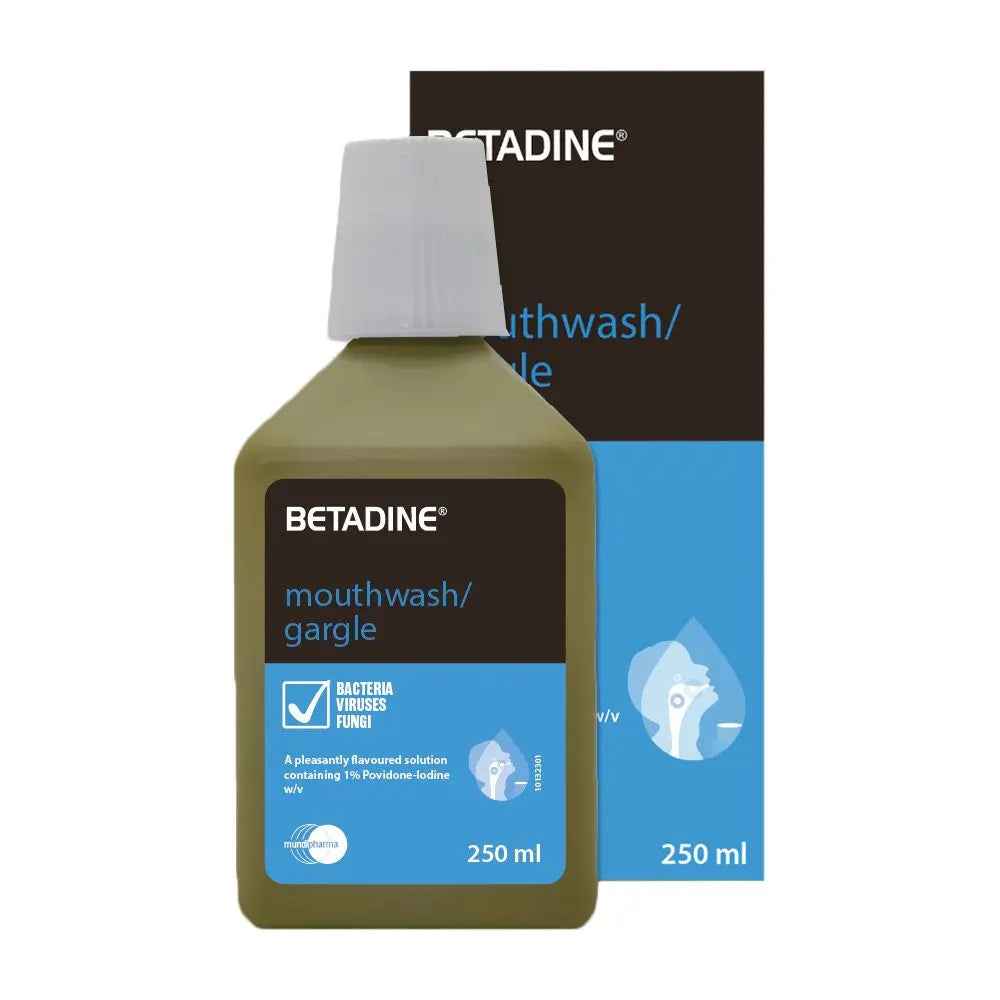 Betadine mouthwash/gargle 250 ml