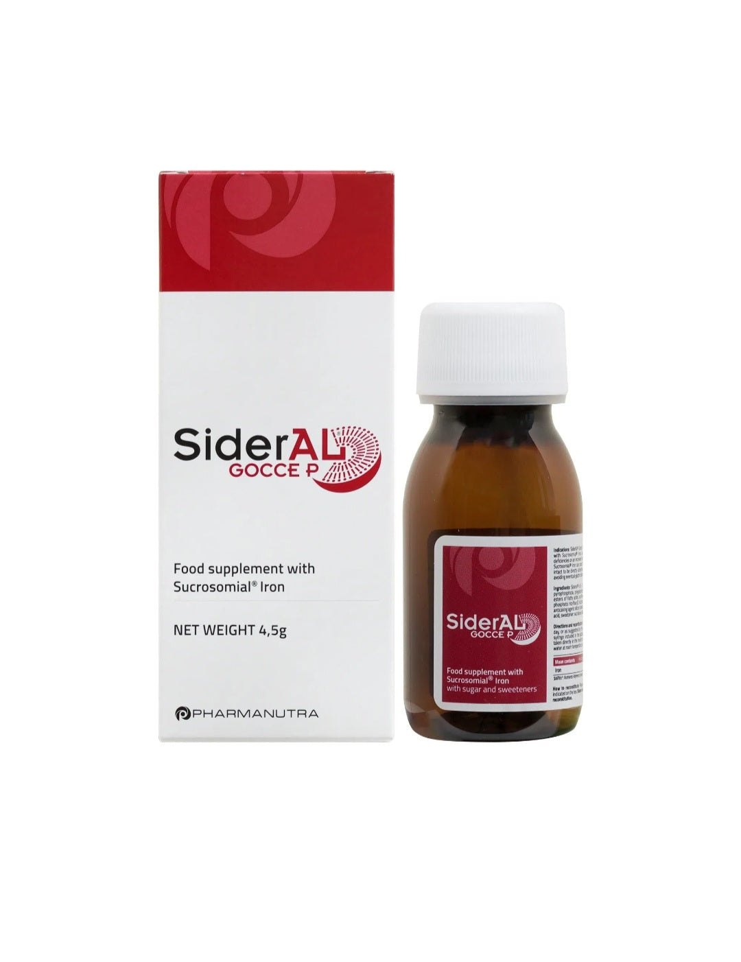 Sideral Gocce Sucrosomial® Iron Drops for Newborns – 30 mL Sideral